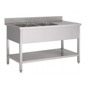 Plonge inox professionnelle