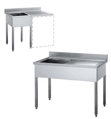 Plonge inox professionnelle