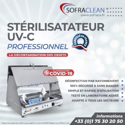 Strilisateur d'objets - limine 99% du COVID-19