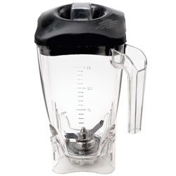 Bol en Lexan 2 litres avec couvercle et couteaux