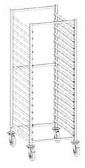 
Chariot 400x600 - 20 niveaux de 77mm - sans grille
Dimensions : 544x650x1775mm