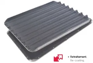 Filet de cuisson EUROGLISS avec revtement silicone 400x600 5 alvoles SASA