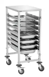 Chariot de transport en inox  GN1/1   7 niveaux  BARTSCHER AGN700-1/1