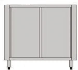 Module tour ptissier sec - armoire 2 portes