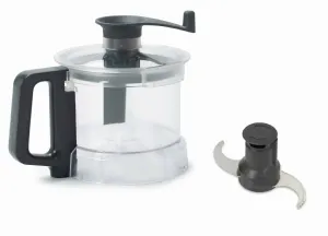 Kit comprenant cuve transparente 2,6 l., rotor lames microdent�es, couvercle avec racleur de cuve Accessoires pour Prep4You DITO SAMA 650245