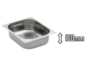 Bac gastro inox GN 1/2 profondeur 100mm CBG12100B