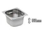 Bac gastro inox GN 1/6 profondeur 150mm