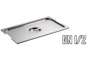 Couvercle pour bac gastro inox GN 1/2 CBGC12B