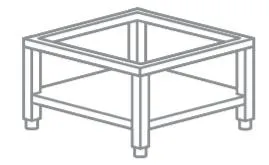 Support inox Dimensions : 600x660x460mm CV600