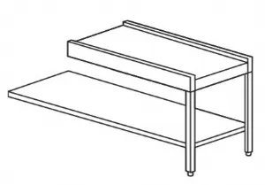 Table de sortie avec tagre basse et micro fin de cour pour machine avec module de schage Dimensions : 120/190x63x85cm TUA/912 00905123