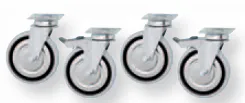 4 roulettes dont 2 avec frein pour armoire Z/TRU0AF