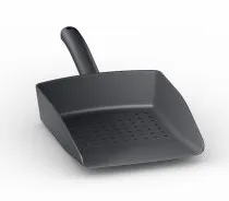Pelle de dbarrassage perfore  	Pour dbarrasser de faon simple et scurise, ainsi que pour diviser en portions des grandes quantits d'aliments. 	Lgre, rsistante aux chocs, aux rayures et  une temprature maximale de 250 C. 60.73.586