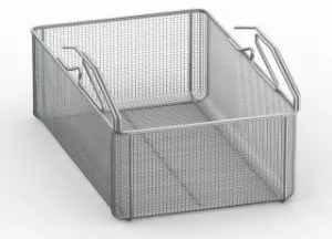 Panier de friture Ce panier est accroch au bras du systme de descente et relevage automatique puis chargs.  la fin du cycle de cuisson, le panier sort automatiquement du liquide de cuisson, l'aliment peut ainsi s'goutter et tre sorti sans effort. 60.75.391