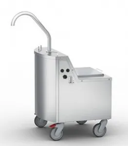 Chariot rserve d'huile  	Pour remplir et vider la cuve, ainsi que pour stocker l'huile. Il a une capacit de 49 litres et pompe l'huile directement dans la cuve. Il permet de faire fondre des blocs de graisse ou de chauffer l'huile froide avant de la ... 60.74.941