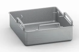 Panier pour pochage 	Ce panier est accroch au bras du systme de descente et relevage automatique puis chargs.  la fin du cycle de cuisson, le panier sort automatiquement du liquide de cuisson et tre sorti sans effort. 60.74.970