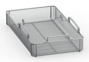Panier de friture 	Ce panier est accroch au bras du systme de descente et relevage automatique puis chargs.  la fin du cycle de cuisson, le panier sort automatiquement du liquide de cuisson, l'aliment peut ainsi s'goutter et tre sorti sans effort. 60.75.330
