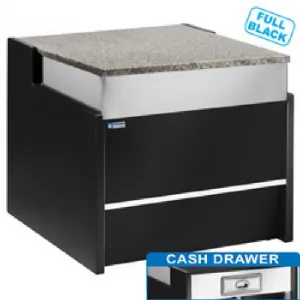 Elment caisse 700mm - NOIR Avec plan de travail en granit Dimensions : 700x980x915mm FCT-700/B5_PROMO