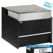 Elment caisse 700mm - NOIR Avec plan de travail en granit Dimensions : 700x980x915mm