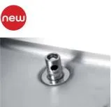 Option kit de vidange plan estamp� 6 feux vifs pour models sur baie libre et sur four S 3