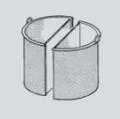 2  paniers pour marmite 50 litres  Dimensions :  35 x 36 cm B700007