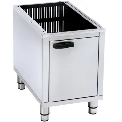 Meuble de support en acier inox pour friteuse 12 Litres Dimensions : 400x600x525mm  	 FSM-MF/N