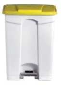Poubelle avec couvercle couleur jaune DIFP90YE