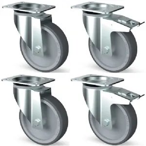 Kit 4 roues inox, pivotantes, 2x freins AIK4-L._PROMO