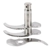 Couteau dent 3 lames pour hachage d herbes pices 57077
