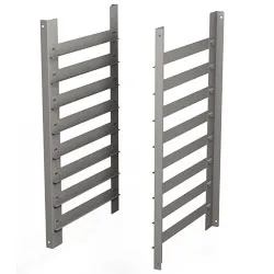 Structures  platines, 8 niveaux, pour pitement  	- Structures (rglable sur 8 niveaux) avec glissires pour platines (6 niveaux) incluses 	- Ralisation en acier inox (AISI 304) STG64-BG