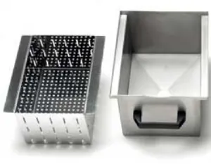 Bac avec filtre pour dcharge en inox BFD-ST