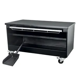 Soubassement sur roues avec rangement charbon Dimensions : 1280x800x730mm BRC/120-N