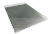 Plaque ptisserie aluminium 600x1000mm perfore 3 bords droits 23mm et 1 bord 45