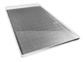 Plaque ptisserie aluminium 600x1000mm  perfore 4 bords droits