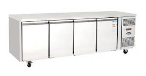 Table réfrigérée tropicalisée 4 portes GN 1/1 profondeur 700mm ATOSA Table réfrigérée tropicalisée 4 portes GN 1/1 profondeur 700mm ATOSA