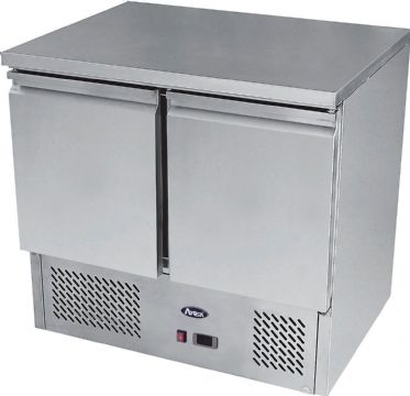 Saladette réfrigérée 2 portes avec dessus inox ATOSA Saladette réfrigérée 2 portes avec dessus inox ATOSA