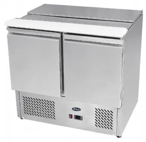 Saladette rfrigre 2 portes avec capot inox ATOSA ESL3800GR