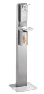 Distributeur de désinfectant sur colonne en acier inox BARTSCHER - DH1 1460 Distributeur de désinfectant sur colonne en acier inox BARTSCHER - DH1 1460