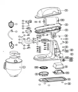 Pi�ces d�tach�es pour batteur de table p�tisserie boulangerie