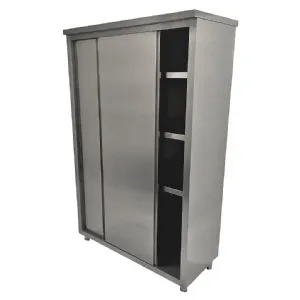 Armoire haute inox portes coulissantes - Longueur 1600mm BERTRAND - AHF/166