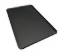 Plaque ptisserie en tflon 600x800mm non perfore 3 bords droits 23mm et 1 bord 45