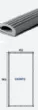 Joint silicone pour porte de four ventil 9 et 10 niveaux modle CADHT2 452X966mm
