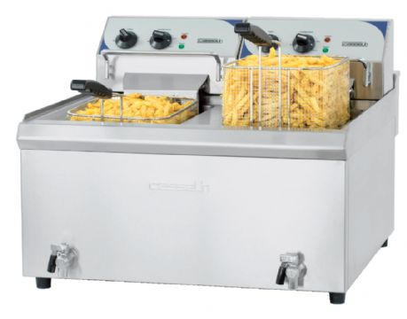 Friteuse électrique à poser 2 x 10 Litres CASSELIN Friteuse électrique à poser 2 x 10 Litres CASSELIN