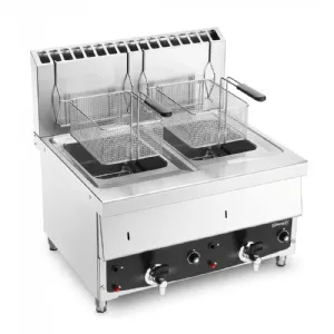 Friteuse professionnelle gaz  poser 2 x 10 Litres CASSELIN CFG102