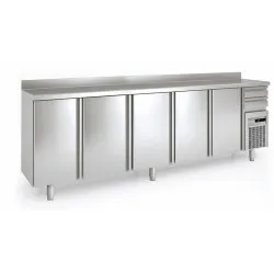 Arrire-bar rfrigr 5 portes pleines battantes et 2 tiroirs neutres CORECO FMR-300