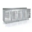 Arrire-bar rfrigr 4 portes vitres battantes et 2 tiroirs neutres CORECO