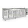 Arrire-bar rfrigr 5 portes vitres battantes et 2 tiroirs neutres CORECO