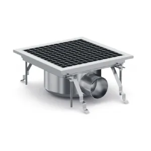 Caniveau de sol �vacuation lat�rale 300x300mm COMBISTEEL