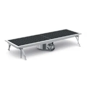 Caniveau de sol �vacuation lat�rale 927x300mm COMBISTEEL