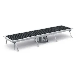 Caniveau de sol �vacuation lat�rale 11811x300mm COMBISTEEL