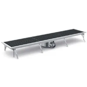 Caniveau de sol �vacuation lat�rale 1368x300mm COMBISTEEL